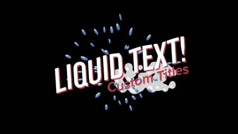 Liquid Text Stock After Effects