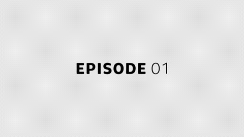Liquid Text Episode Title Animation - Episode 1, Transparent Background, Loop Stock Footage 345989828