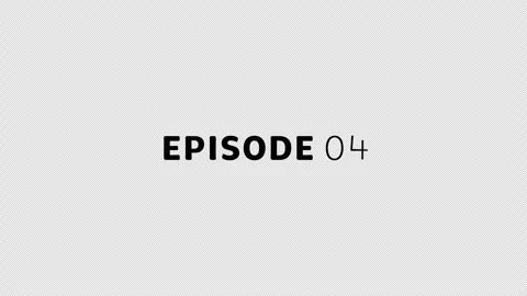 Liquid Text Episode Title Animation - Episode 4, Transparent Background, Loop Stock Footage 345991408