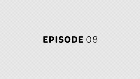 Liquid Text Episode Title Animation - Episode 8, Transparent Background, Loop Stock Footage 345991410