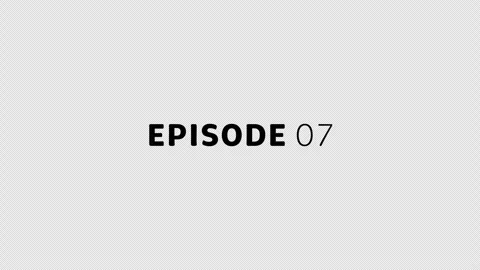 Liquid Text Episode Title Animation - Episode 7, Transparent Background, Loop Stock Footage 345991412
