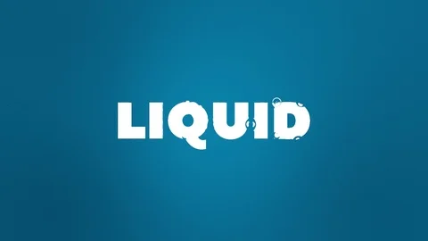 Liquid Text Reveal Video stock 102246264