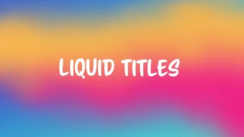 Liquid Tie Dye Titles After Effects stock