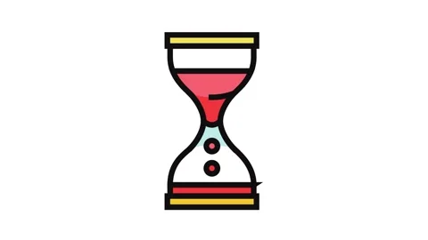 Liquid timer fidget toy color icon animation Stock Footage 326105115