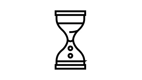 Liquid timer fidget toy line icon animation Stock Footage 326131236
