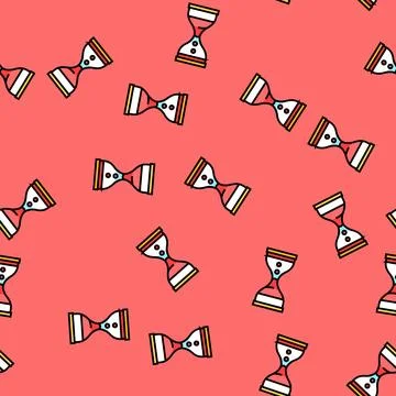 Liquid timer fidget toy vector seamless pattern Stockillustratie