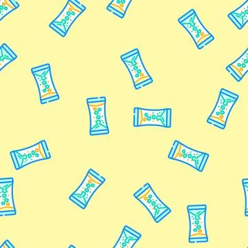 Liquid timer fidget toy vector seamless pattern 스톡 일러스트