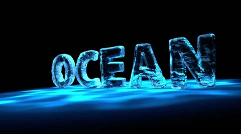 Liquid Title OCEAN - version: Water 02 (HD) Stock Footage 8688458