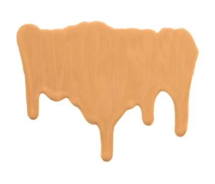 Liquid Tonal fluid for the face flows down on a white background Stock Photos