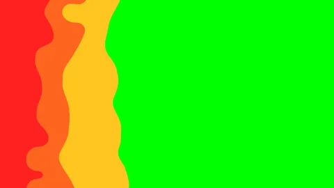 Liquid Transition effects on green background. Stock Footage 155053828