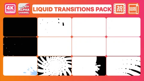 Liquid Transitions is a great Motion Graphics Pack Stock Footage 130714977