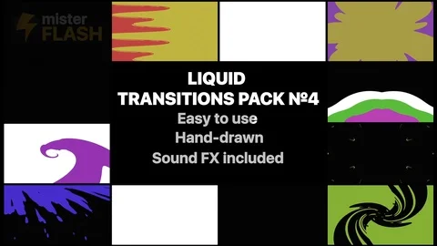 Liquid Transitions Pack 04 Modèle After Effects