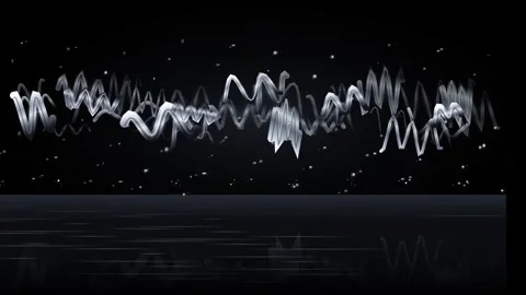Liquid Typography Wave Loop - Reflective Surface Pattern Backdrop 動画素材 341870526
