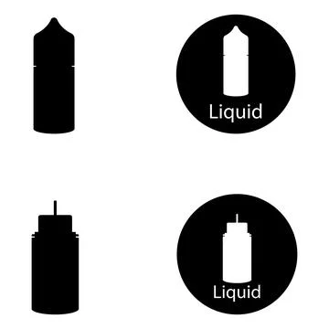 Liquid vape icon vector Stock Illustration