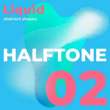 Liquid vector colorful shapes multicolor ink Stock Illustration