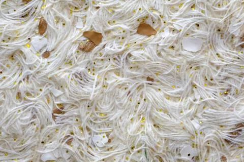 Liquid wallpaper with embossed pattern texture. White cellulose wallpaper wit Stock Photos