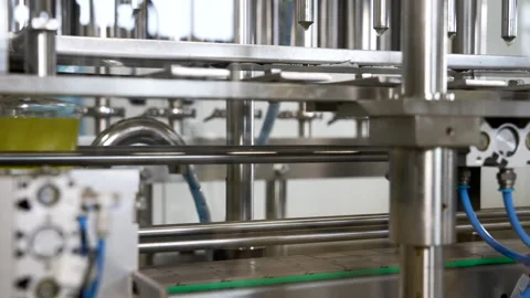 Liquid washing detergent production. Video stock 246565290