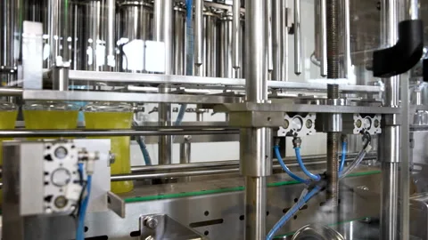Liquid washing detergent production. Stock Footage 246565572