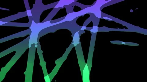 Liquid water drop splash explosion transition screen with colorful shapes. Stock Footage 115497298