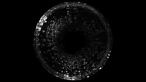 Liquid water tunnel Stock Footage 339853065