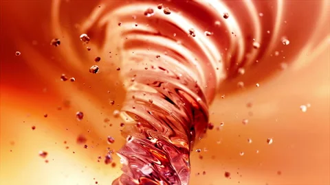 Liquid water vortex in 4K Stock Footage 90114581