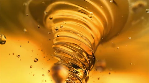 Liquid water vortex in 4K Stock Footage 90183807