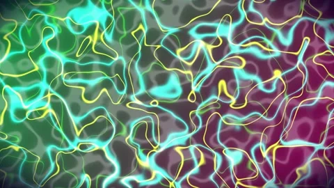 Liquid wave abstract multicolored wavy background.  vd 808 Stock Footage 234399382