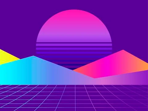 Liquid wave, violet gradient. Modern trend background. Synthwave, futurism ba Stockillustratie
