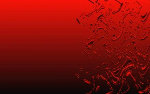 Liquid waves in red-orange surface graphic Stock Illustration