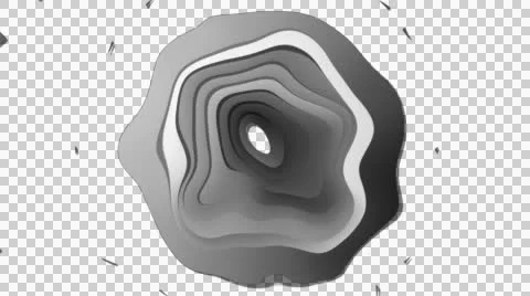 Liquid waving circle 스톡 동영상 44070996