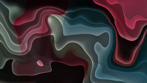 Liquid wavy neon motion background Stock Footage 223467995