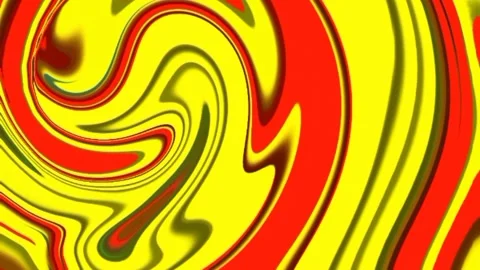 Liquid yellow and red circle Stock Footage 220710885