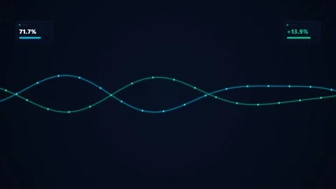 Liquidity Pool Capital Telemetry Loop HUD 스톡 동영상 345105282