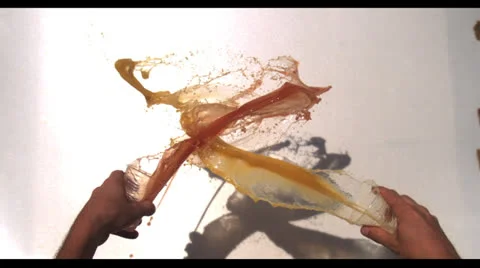 LIQUIDS IN SLOW MOTION # 2 Stock Footage 25455481