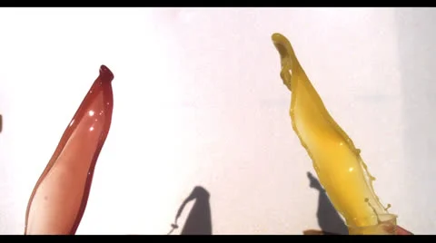 LIQUIDS IN SLOW MOTION # 4 Stock Footage 25274287