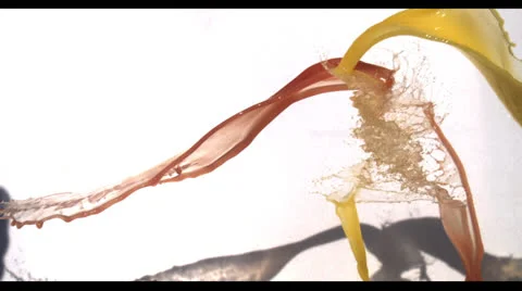 LIQUIDS IN SLOW MOTION # 6 Stock Footage 25454021