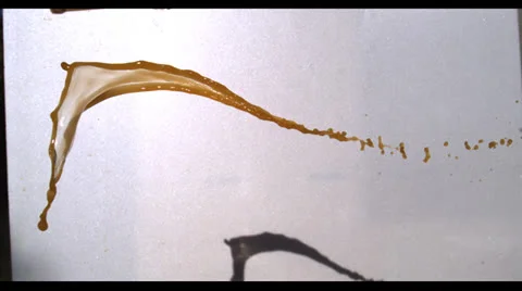 LIQUIDS IN SLOW MOTION # 8 Stock Footage 25284794