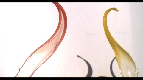 LIQUIDS IN SLOW MOTION Stock Footage 25273168