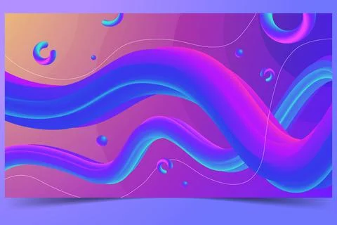 Liquify gradient abstract vector illustration background design Stock Illustration