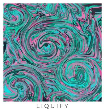 Liquify illustration Stock Illustration