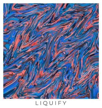 Liquify illustration Stock Illustration