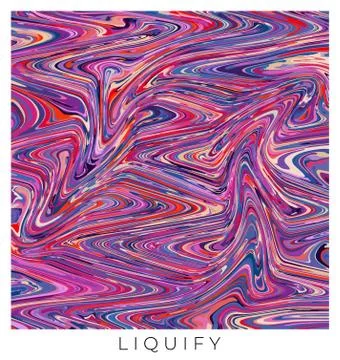 Liquify illustration Stock Illustration