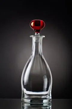 Liquor decanter empty Stock Photos