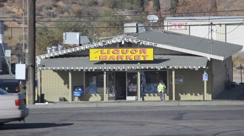 Liquor Store Stock Footage 33047178