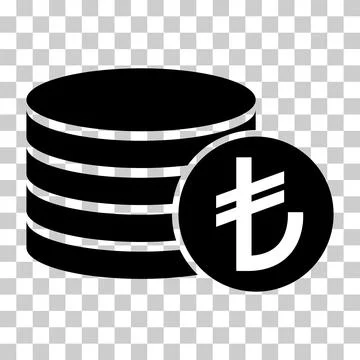 Lira stack coin, flat icon money design, cash sign vector illustration Stock Illustration