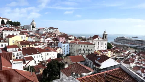 LISBOA BROLL panorama tramway 28 Stock Footage 296157024