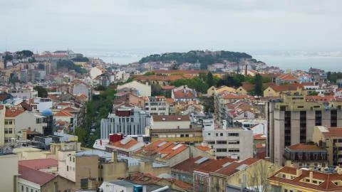 Lisboa cityscape Stock Photos