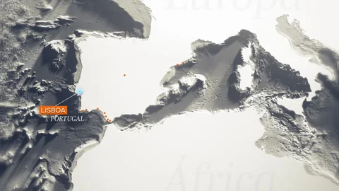 Lisboa Map Stock Footage 263166705