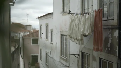 Lisboa towels Stock Footage 98048571