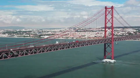Lisbon 25th of april bridge Vidéo 106486487